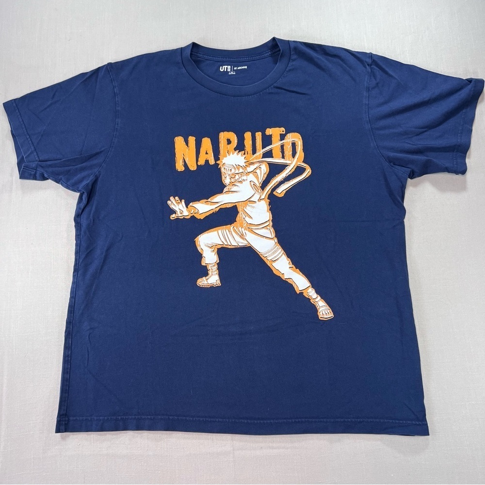 Uniqlo UT Naruto Shippuden Graphic T-Shirt Men’s XL Blue Anime Tee